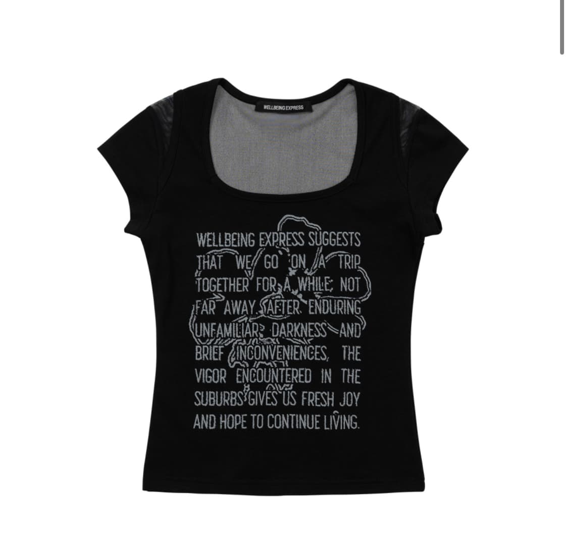 웰빙익스프레스 Mesh Point Half Sleeve Black 상품이미지1