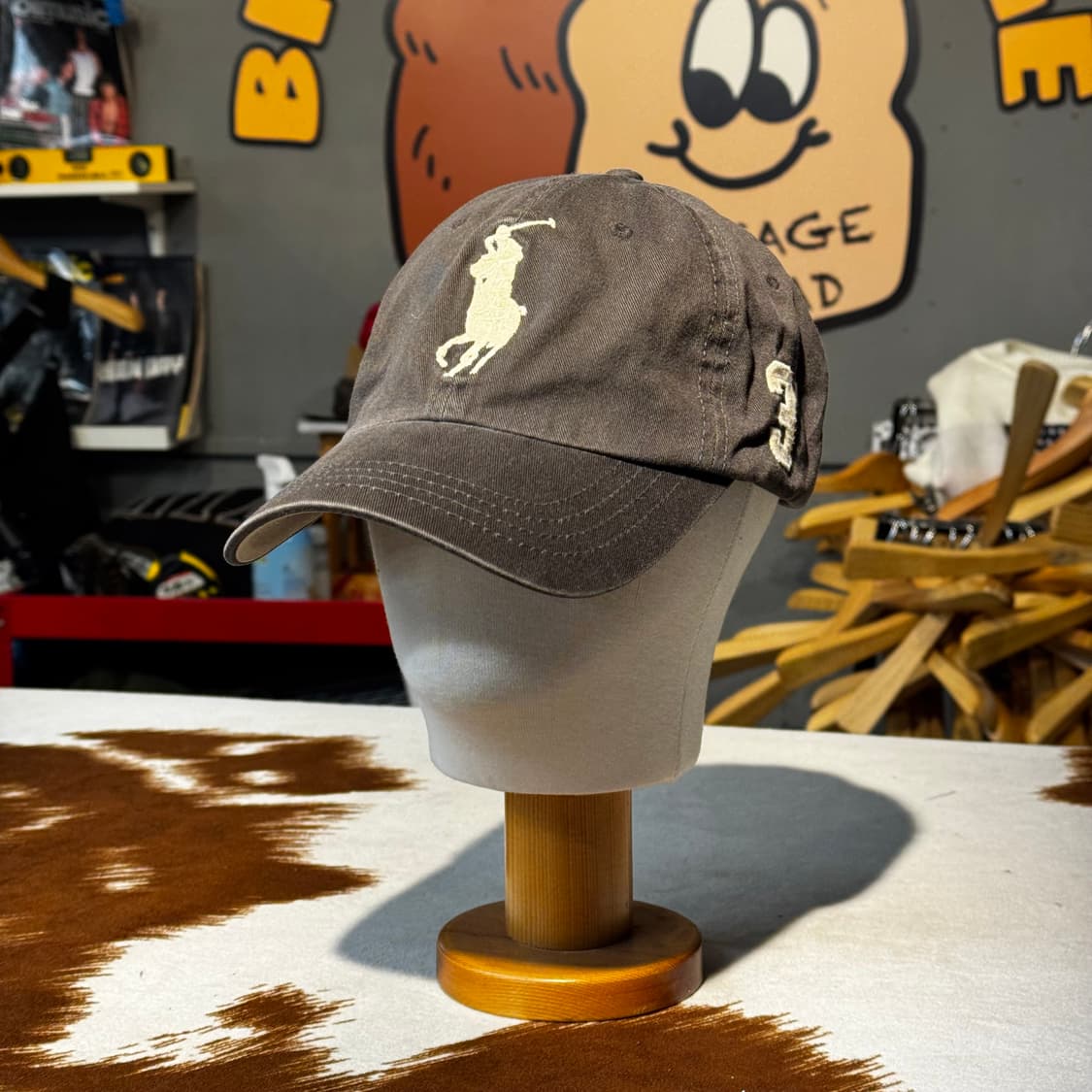 폴로 빅포니 볼캡 브라운 (OS) 레더 스트랩 상품이미지2