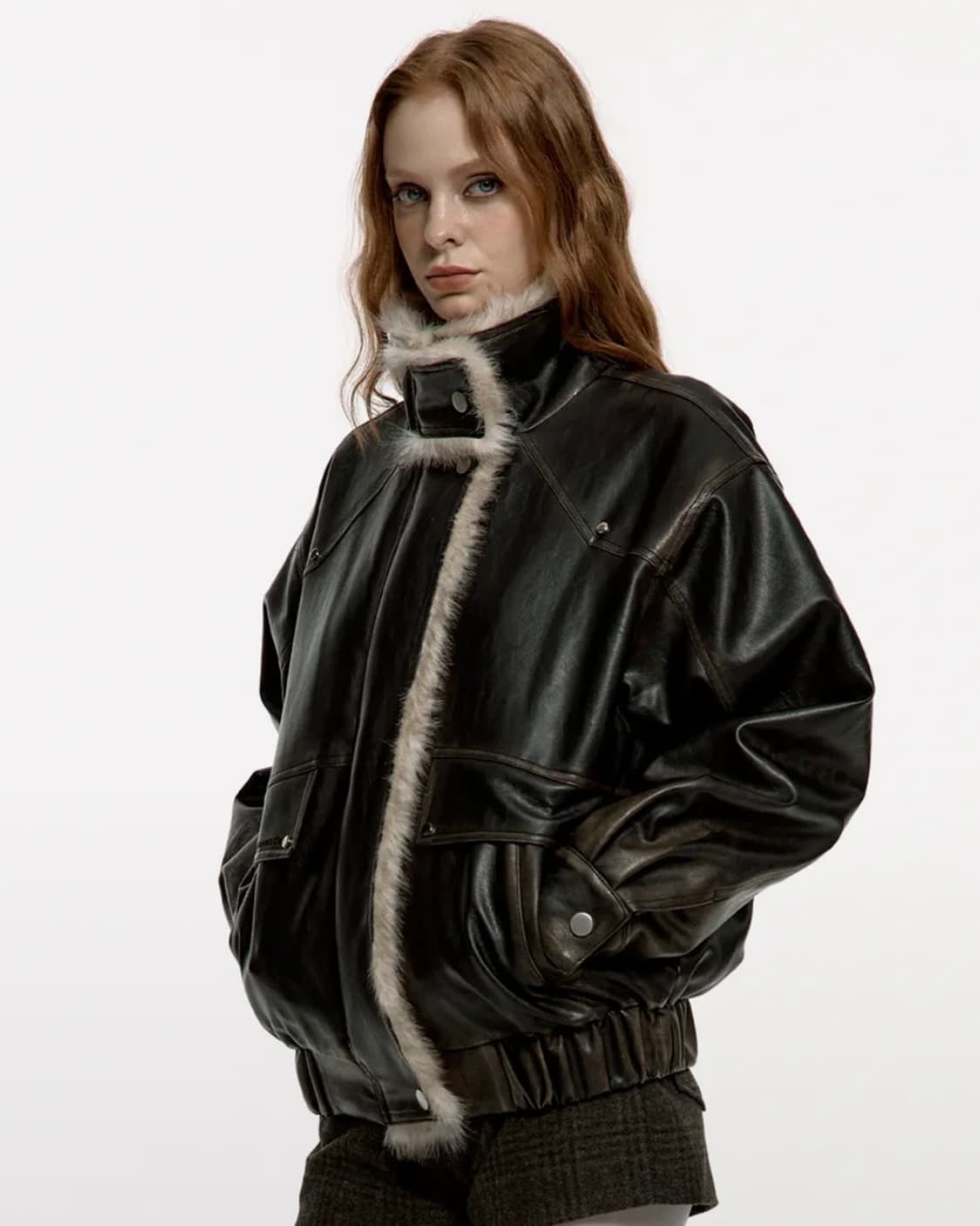 러프넥 무스탕 s 상품이미지1