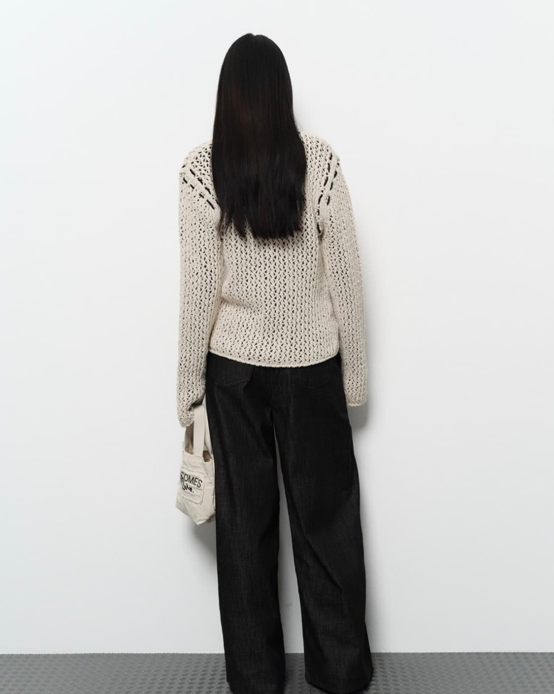 DIAGONAL NETTING TWO WAY ZIP UP 다이애그널 상품이미지4