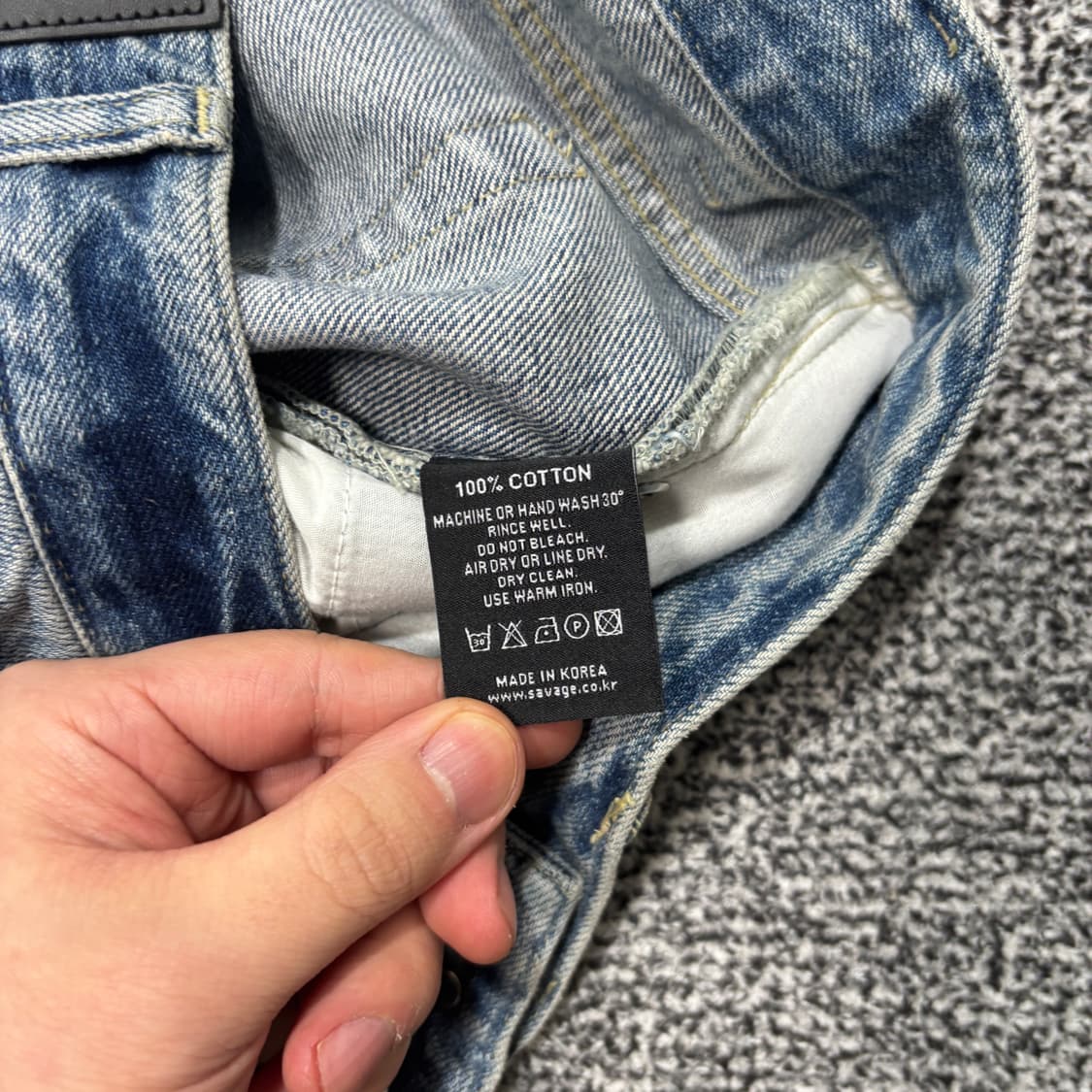 Savage 세비지 부츠컷 데님 팬츠 (XL) 상품이미지5