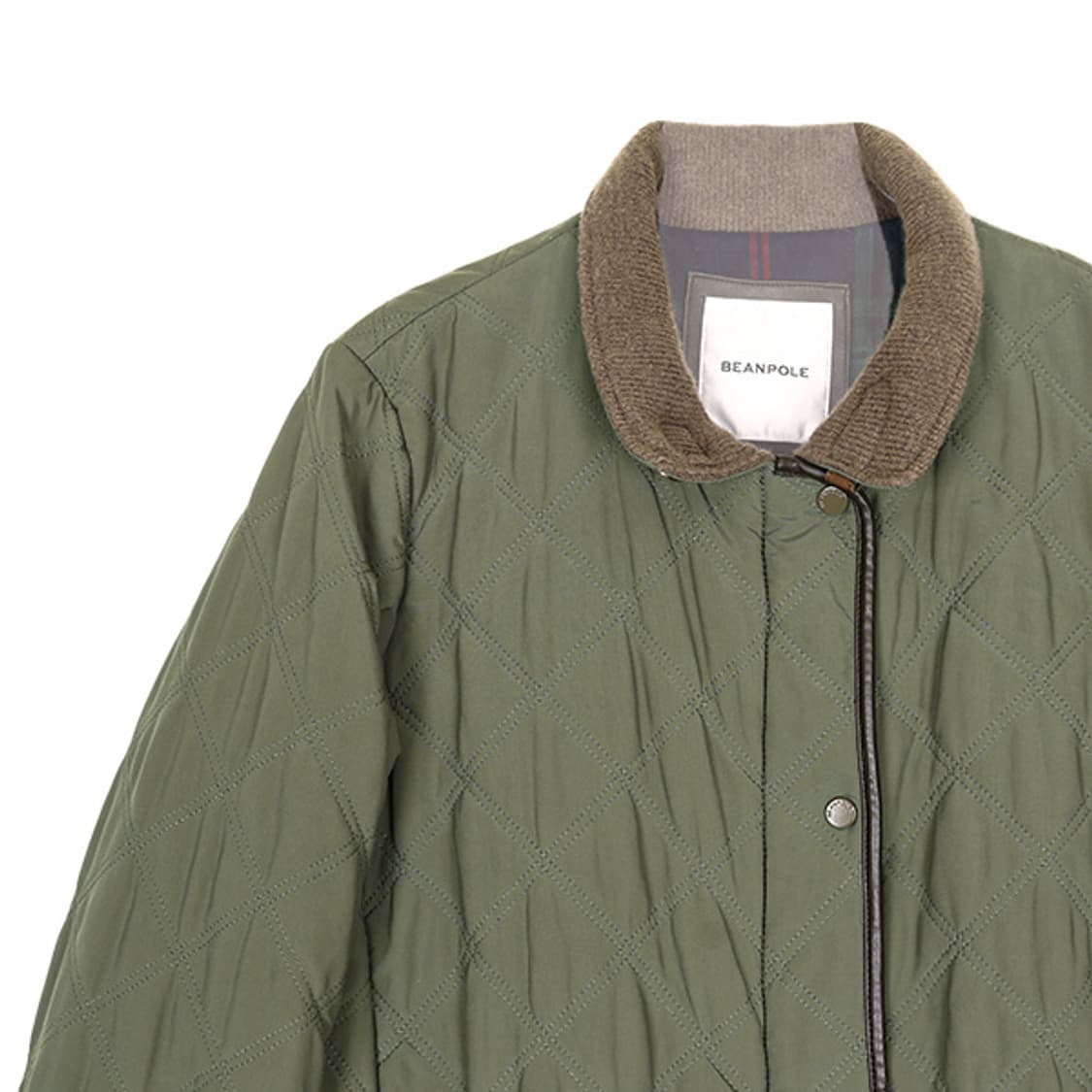 빈폴 Sheepskin 트림 퀄트 자켓 (M) 상품이미지2