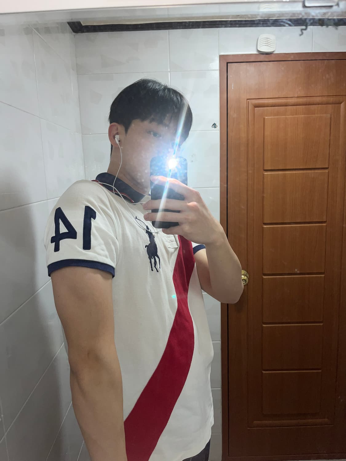 폴로 빅포니 성조기 넘버 14 대각선 라인 상품이미지2