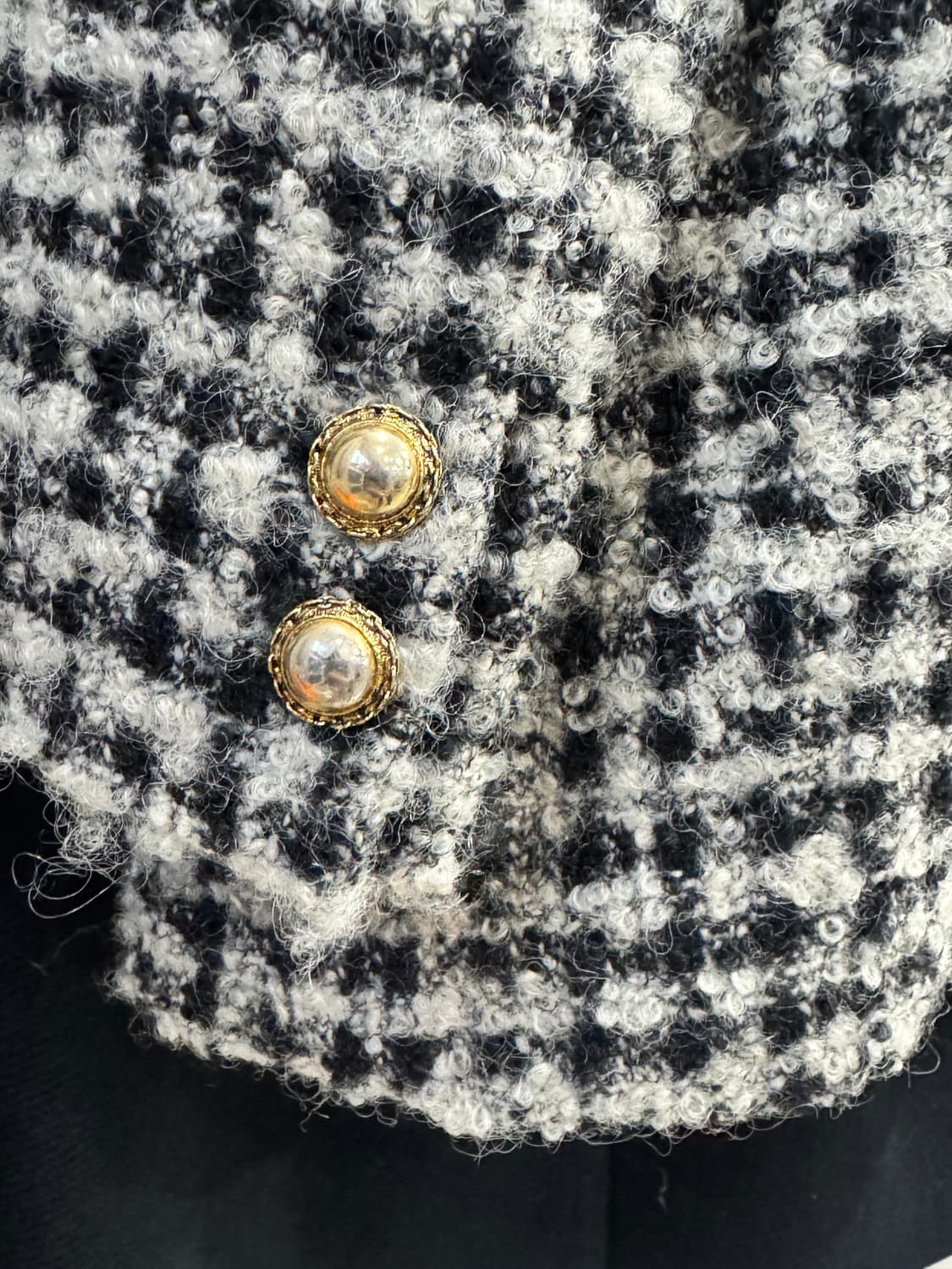 japan vintage 노카라 트위드 자켓 상품이미지6