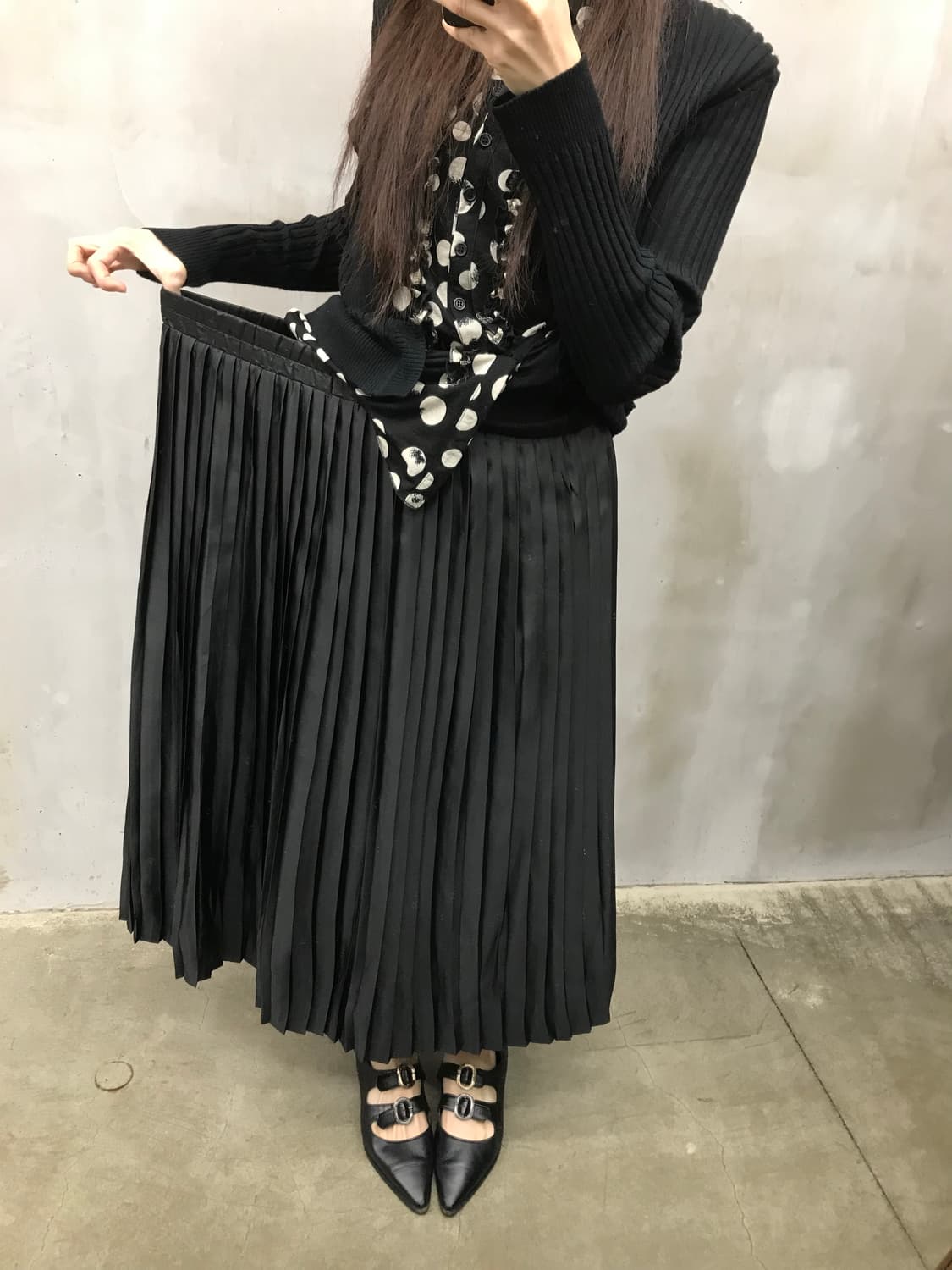 Banding pleated skirt 상품이미지3