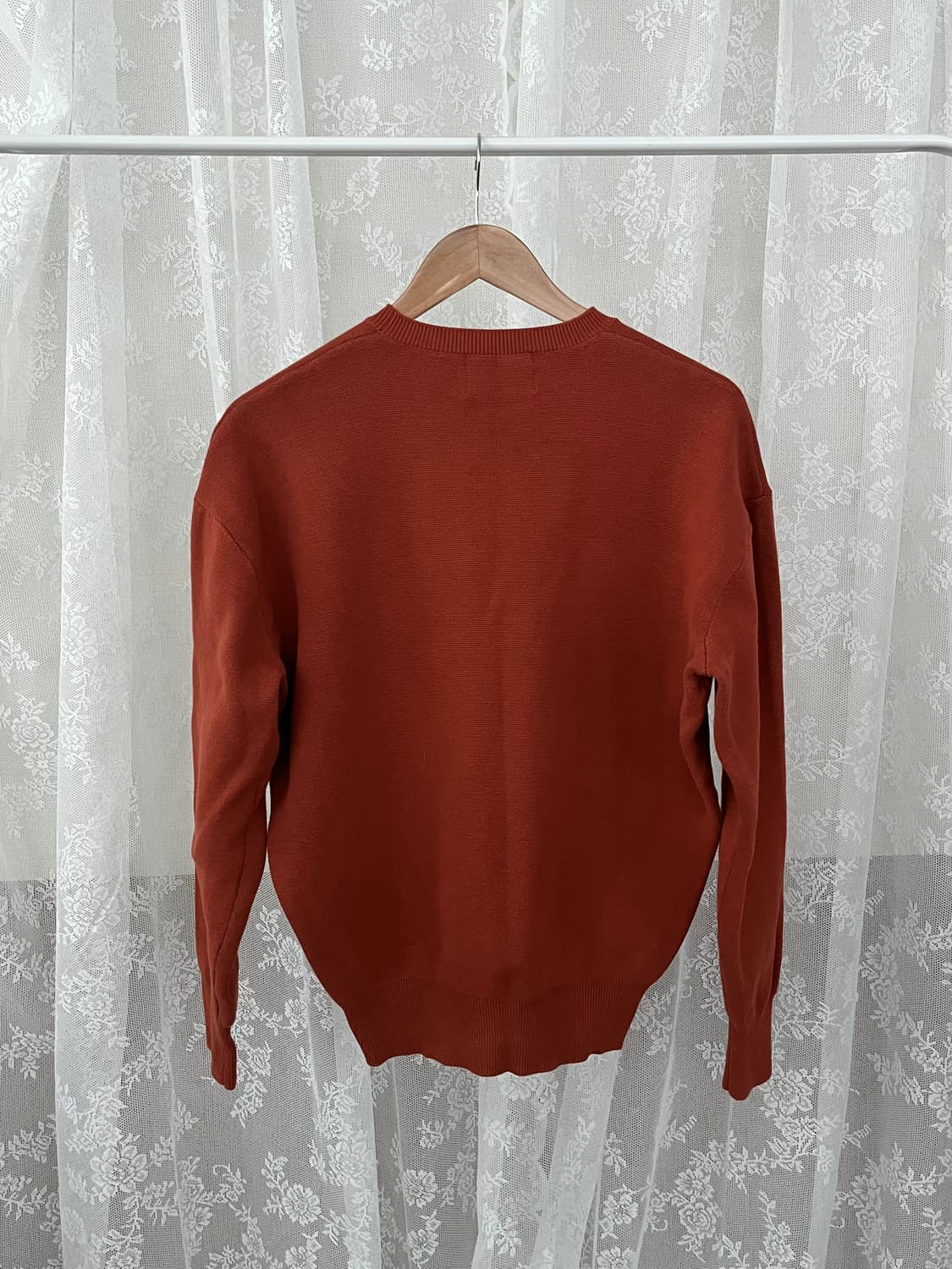 L) 론트 LOHNT 코튼 100 니트 오렌지 상품이미지2