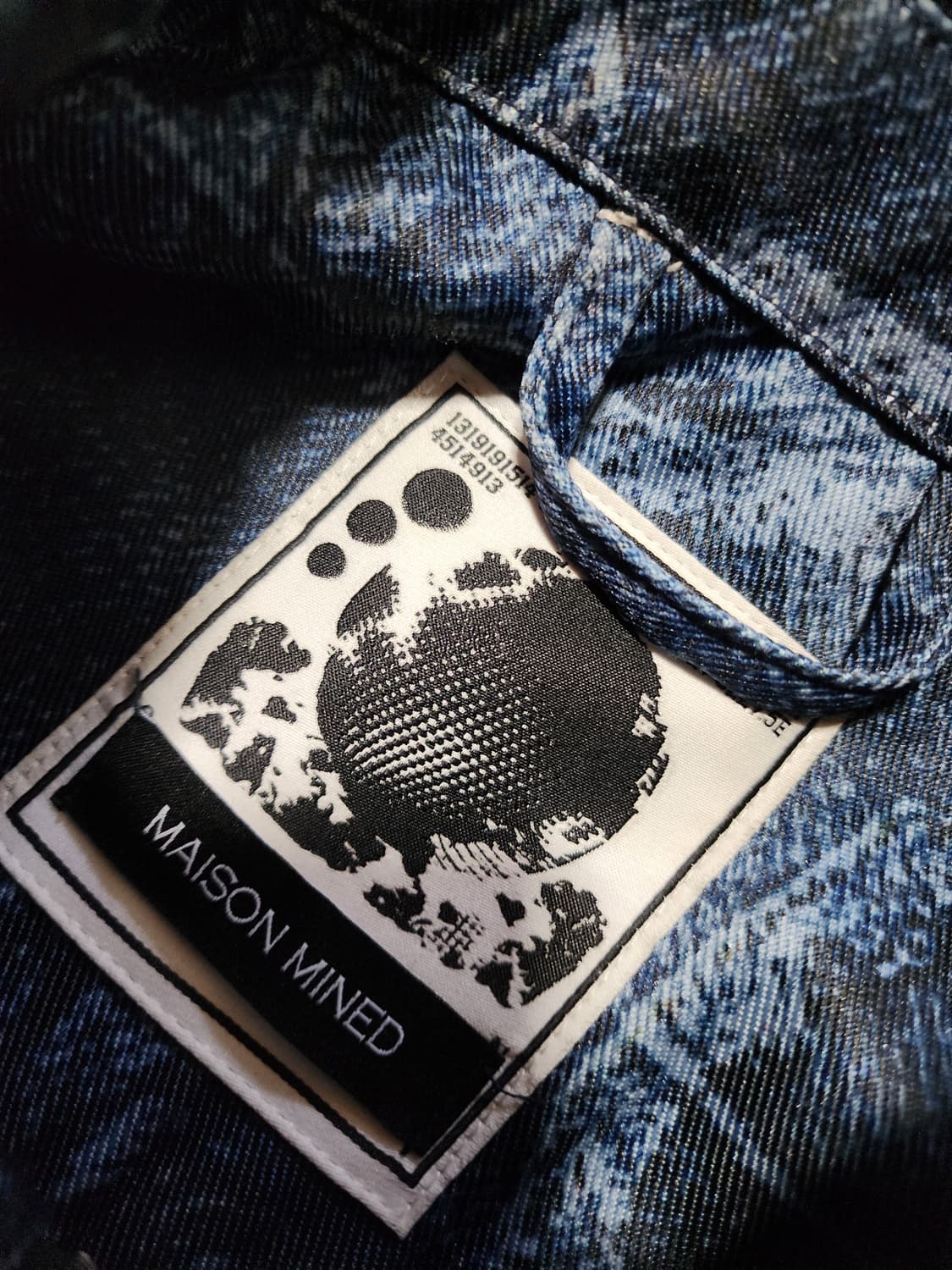 메종미네드 데님 프린팅 집업 자켓 M 상품이미지2