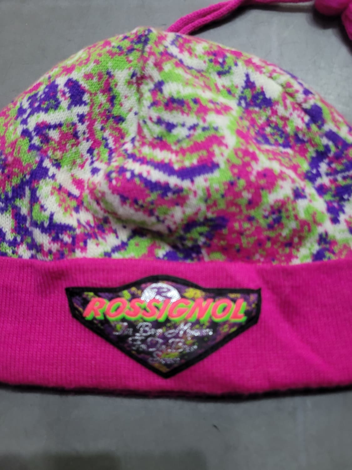 ROSSIGNOL 멀티컬러 퐁퐁 니트 비니 상품이미지2