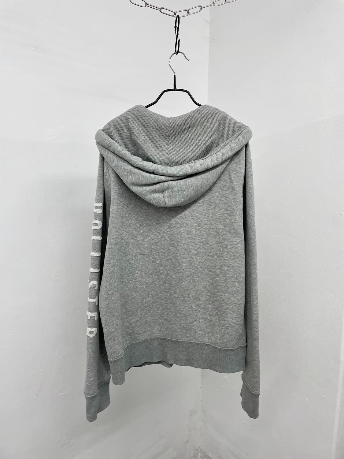 홀리스터 그레이 로고 헤비 후드집업 상품이미지7