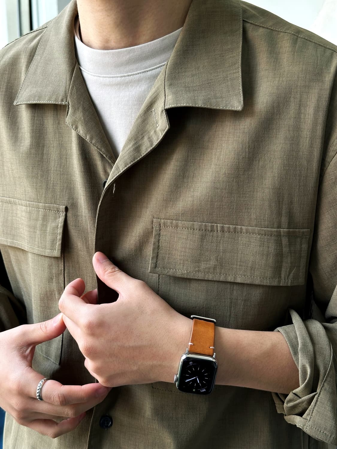 Light poly design CPO shirt 상품이미지4