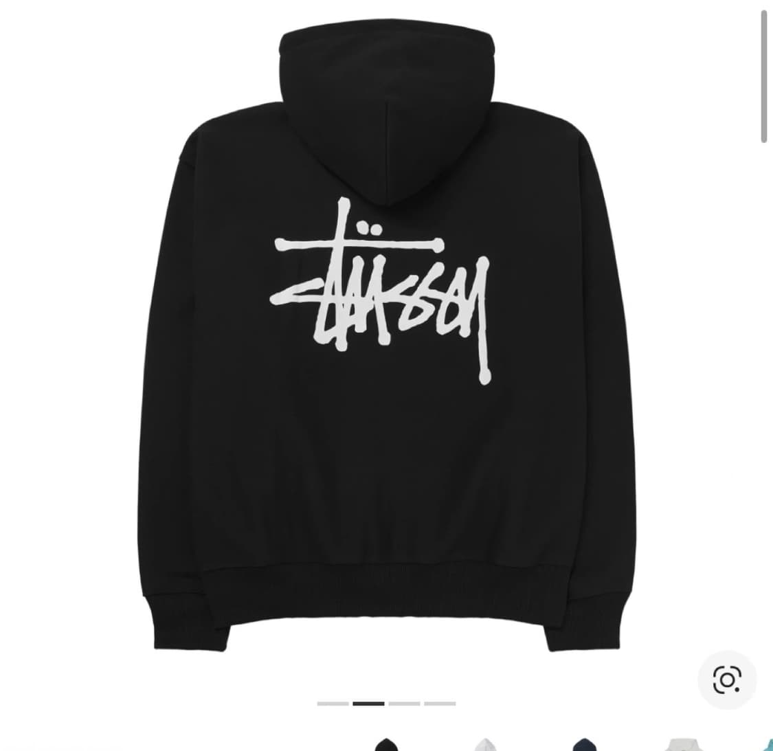 스투시 후드집업 블랙 S 상품이미지2