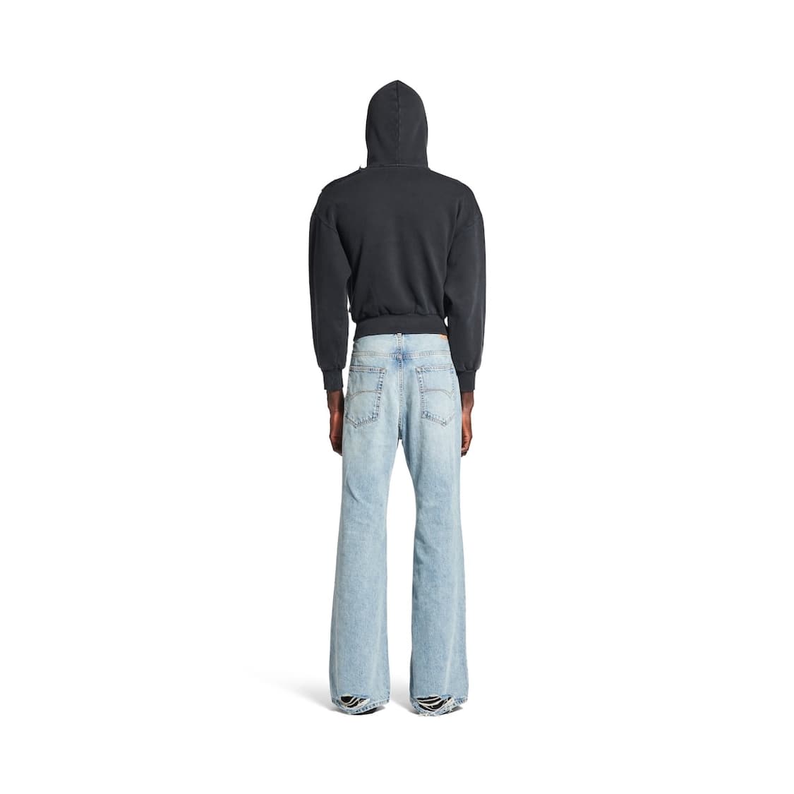 [M] 24FW 발렌시아가 플레어드 팬츠 연청 상품이미지3