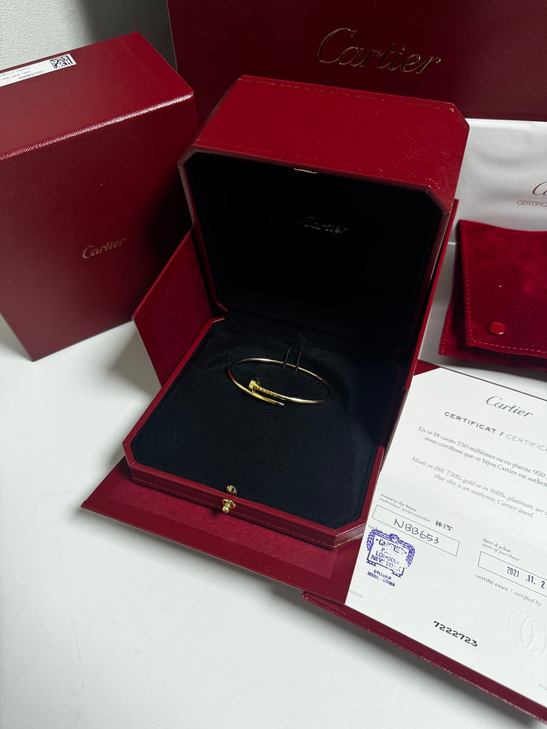 [sm] 까르띠에 저스트 앵끌루 팔찌 15호 상품이미지1