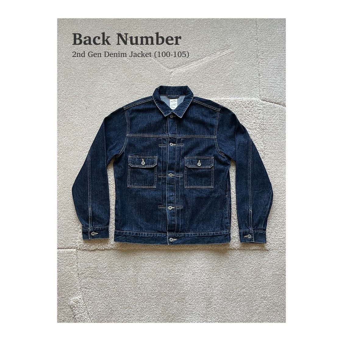 Back Number 2세대 데님자켓 (100-105) 상품이미지1