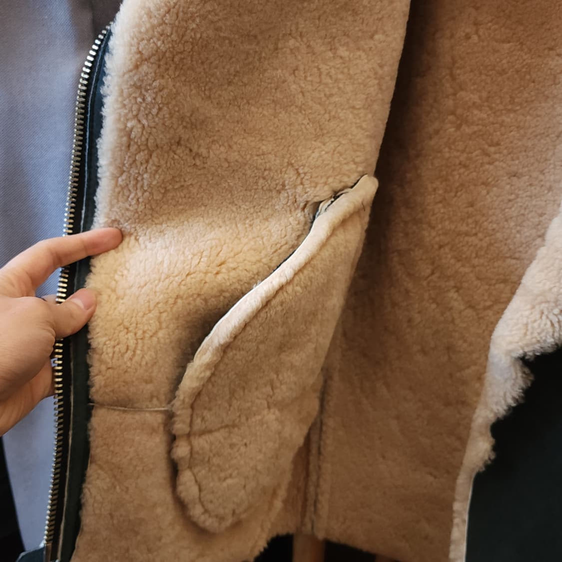 광희시장 무스탕 라이더 무스탕 스웨이드 레더 F 상품이미지8