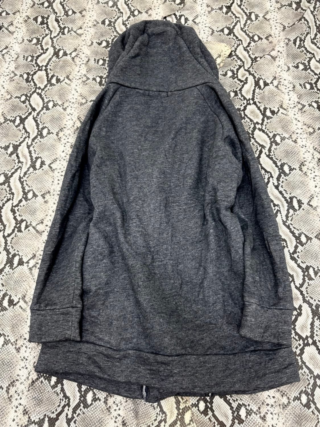 Vintage Grey Side Zipper Detail Hooded 상품이미지6