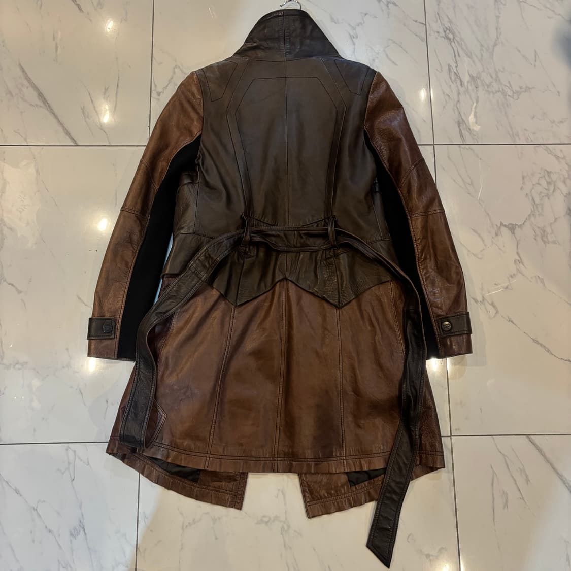 하이넥 양가죽코트 투웨이 sheep leather coat v-kei  상품이미지2