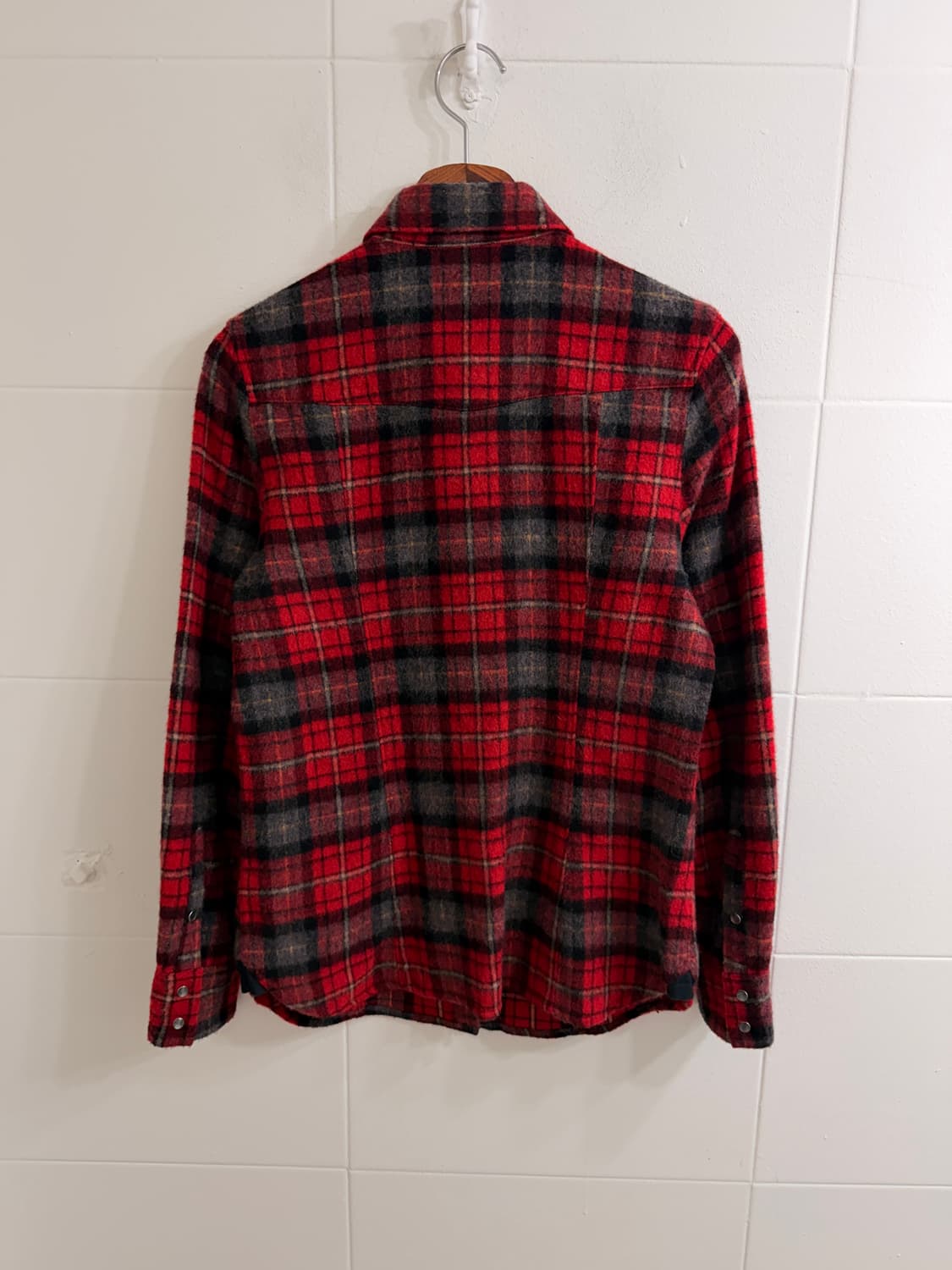 (세트 할인 가능) 5351 울 레드 체크 셔츠 상품이미지6