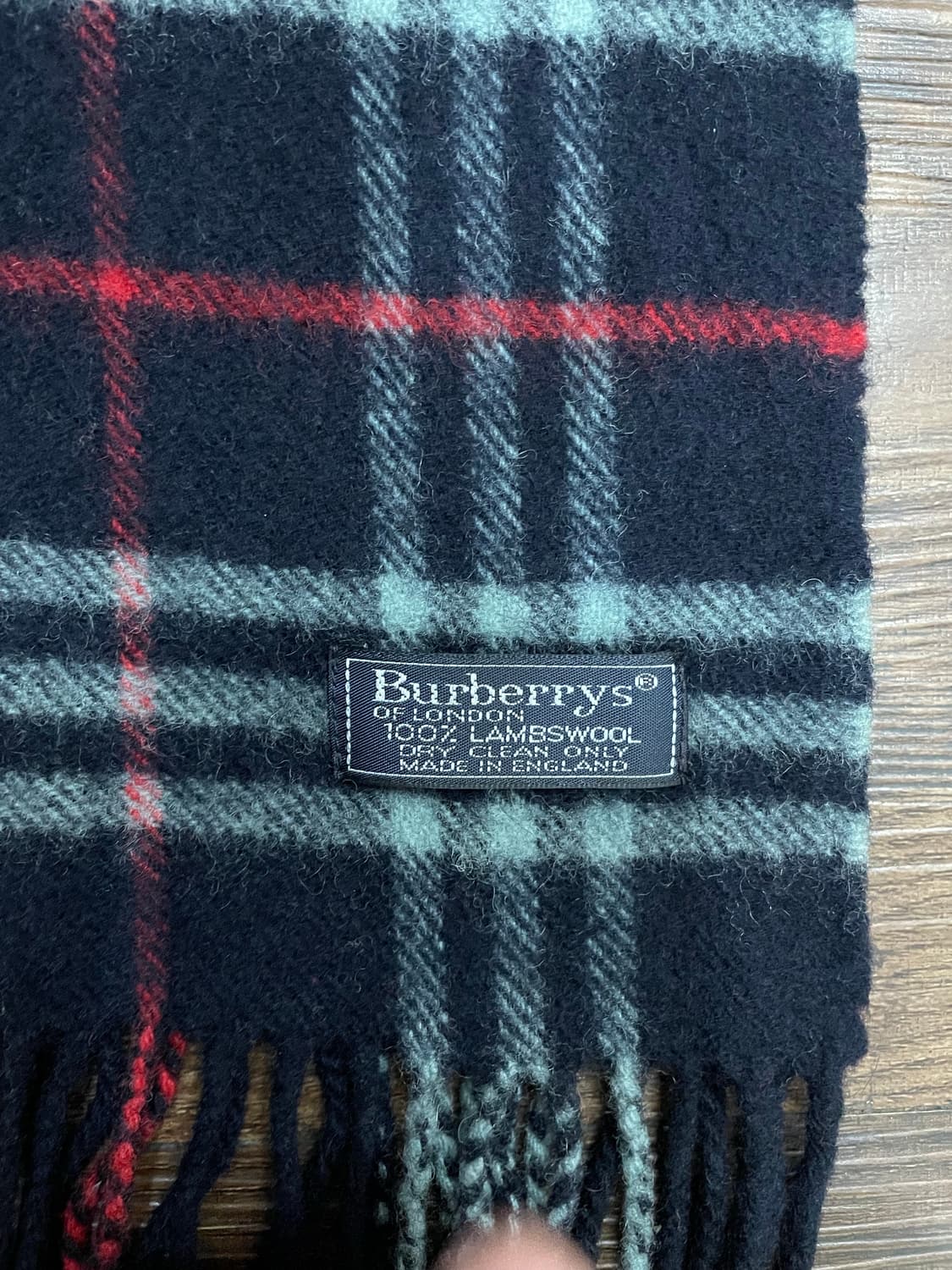 버버리 램스울 노바체크 머플러 목도리 네이비 상품이미지5