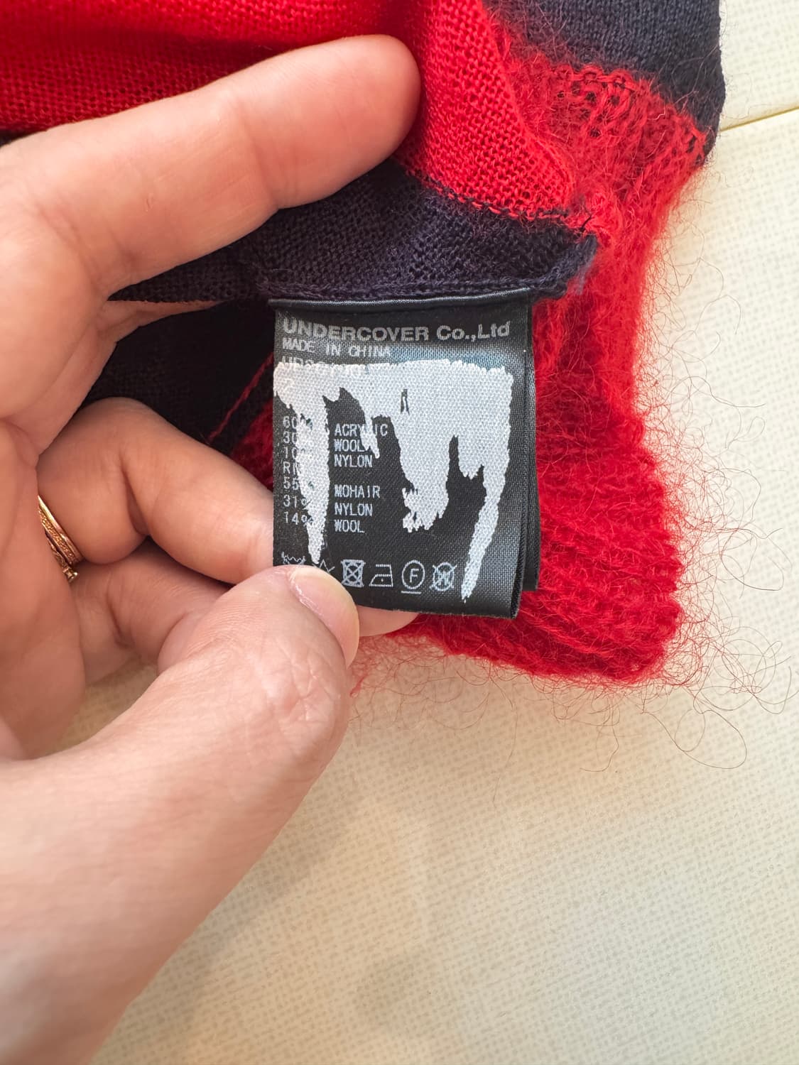 Undercover 모헤어 믹스 유니콘 니트  상품이미지4