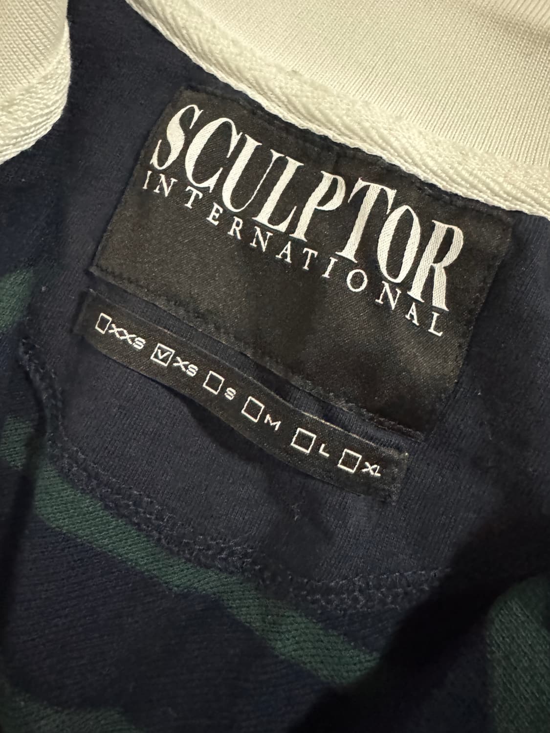 여성 스컬프터 24년도 셔링 테니스 스트라이프 카라티 xs 상품이미지5