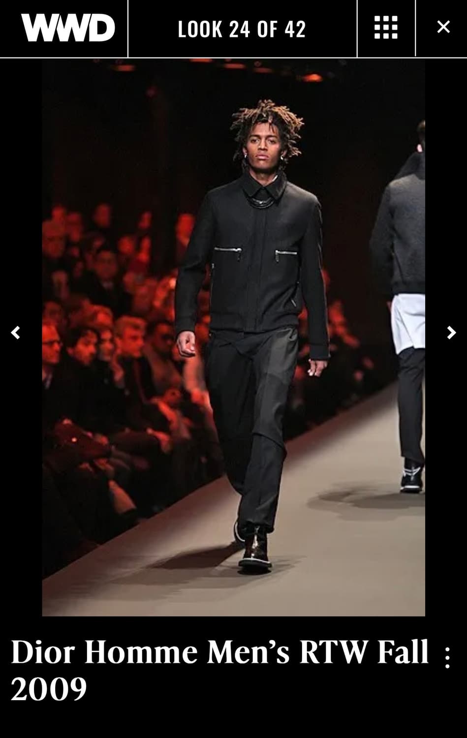 [54] 디올 옴므 aw09 런웨이 램스킨 레더자켓 상품이미지10