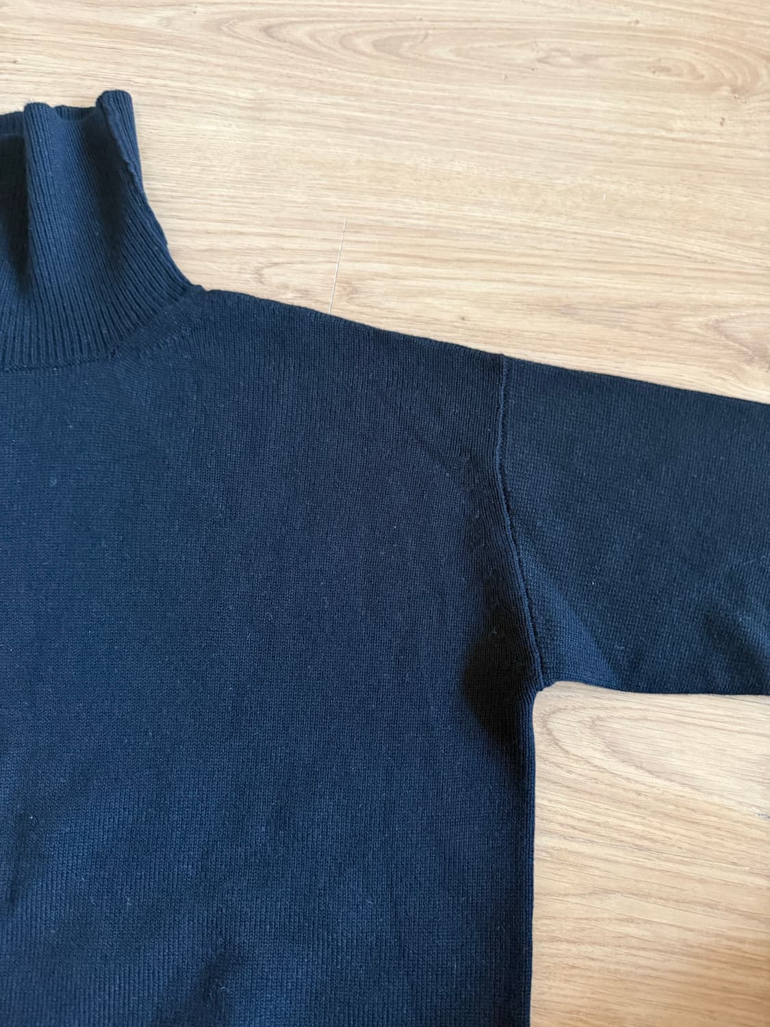 질샌더 Jilsander 블랙 캐시미어 100% 터틀넥 니트 55-66 상품이미지5