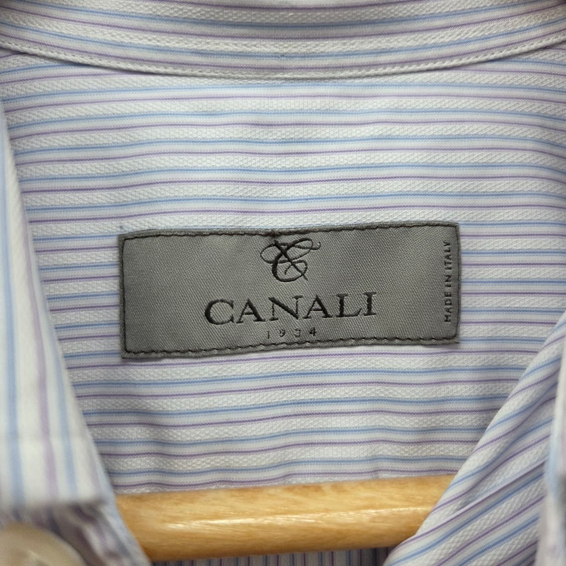 canali 까날리 스트라이프 긴팔 남방 셔츠 남 L 상품이미지4