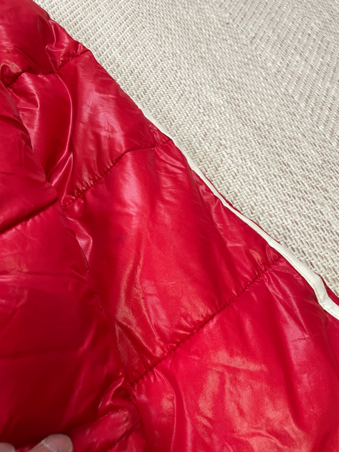 디리시 크레스트 자수 퍼 후드 패딩 y2k goa lgb J03503 상품이미지9