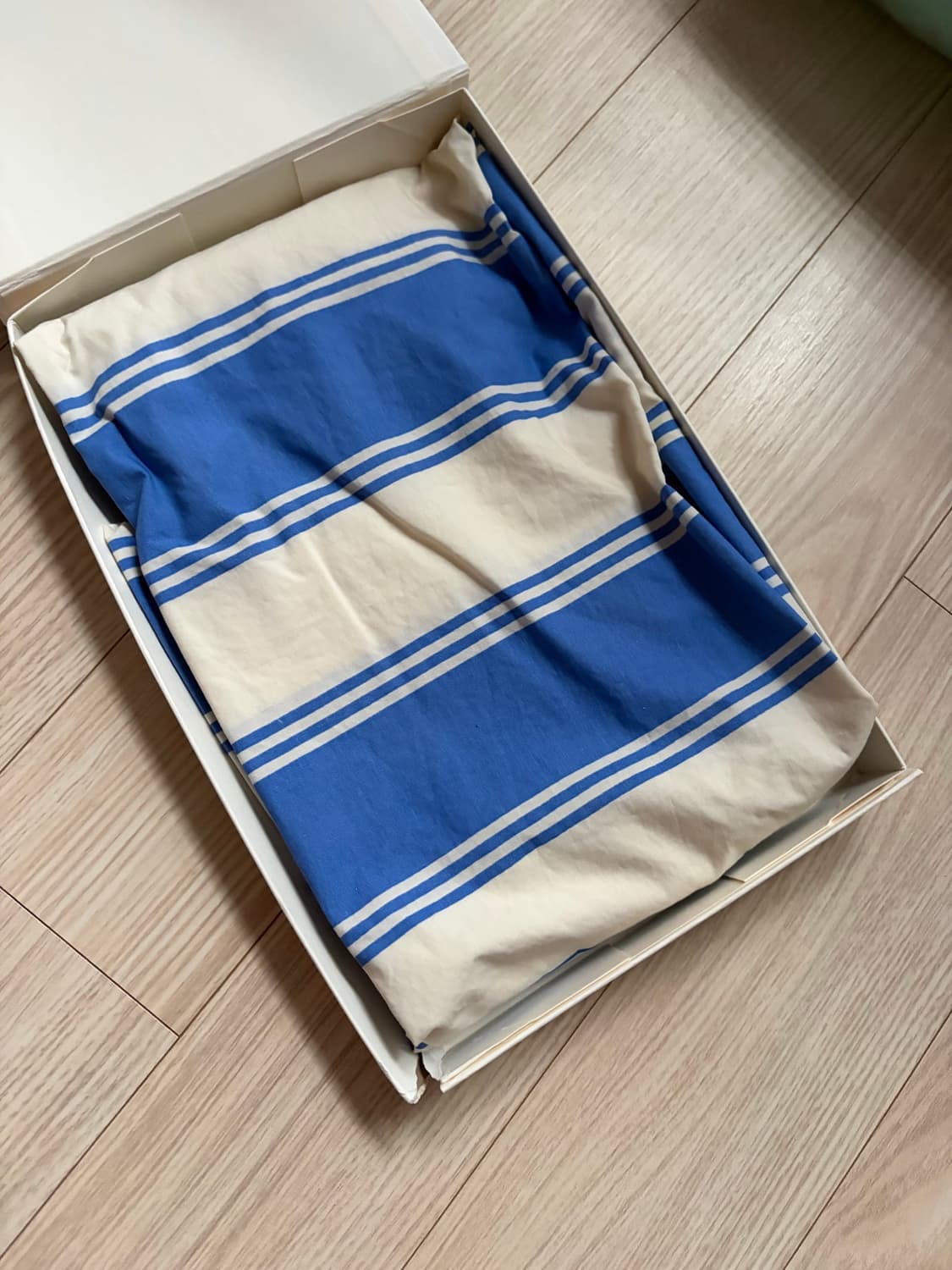 Tekla pillow  blue mattress stripes 베개커버 상품이미지1
