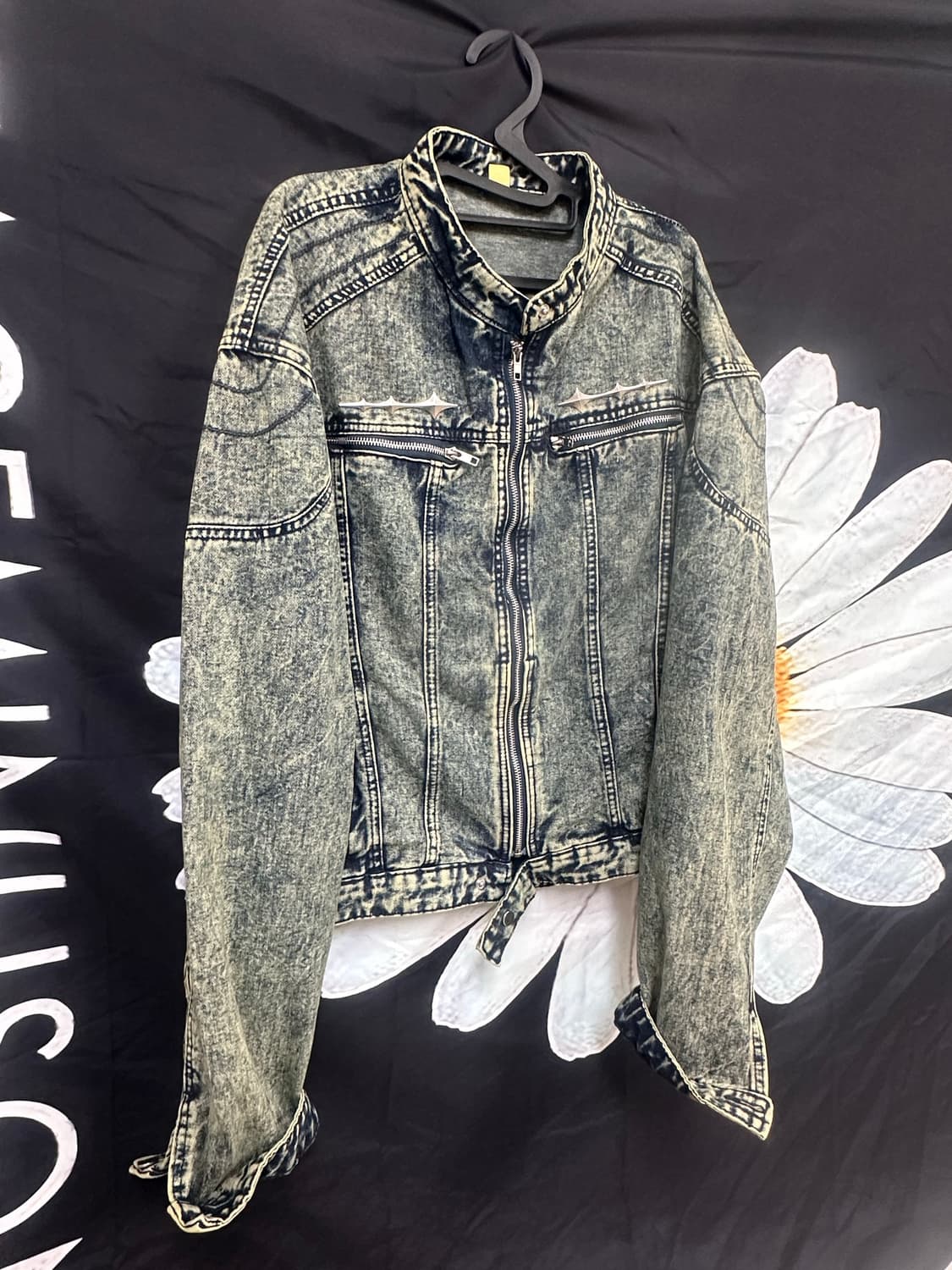 새상품급 Vintage 오버핏 워싱 청자켓2XL110 상품이미지3