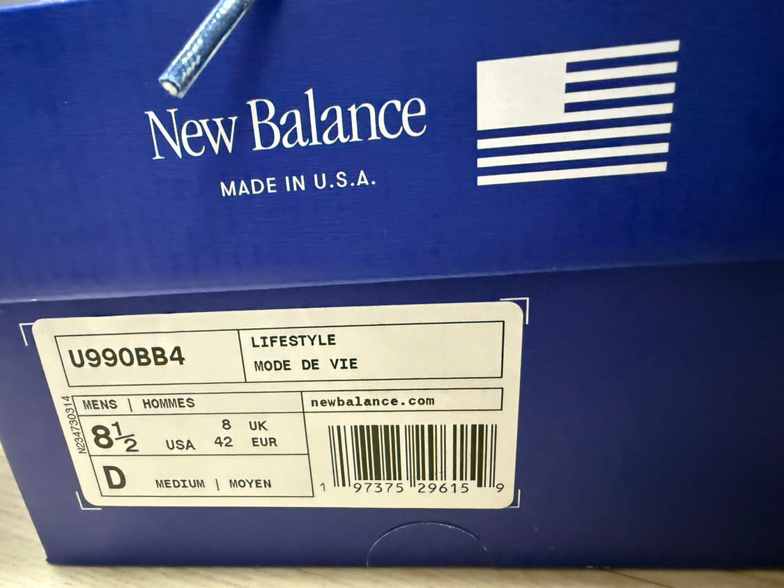 뉴발란스 990v4 아크틱 그레이 265 상품이미지6