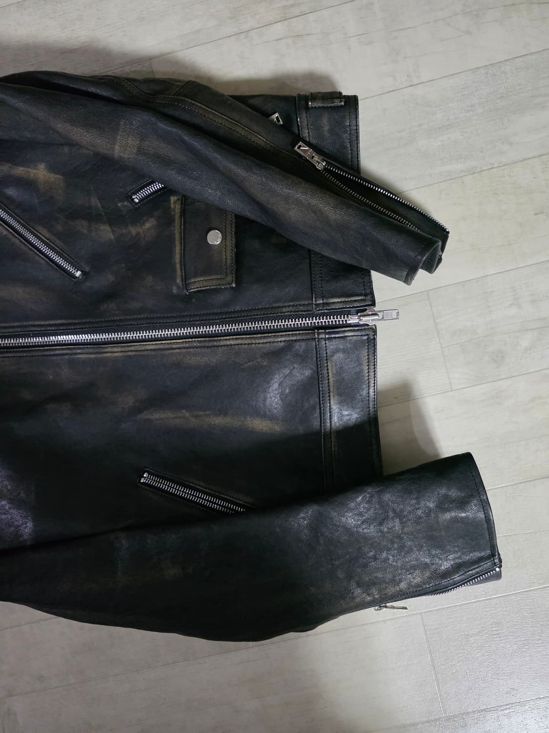 느와르라르메스 뉴 스탠다드 램스킨 레더 자켓 44 상품이미지5