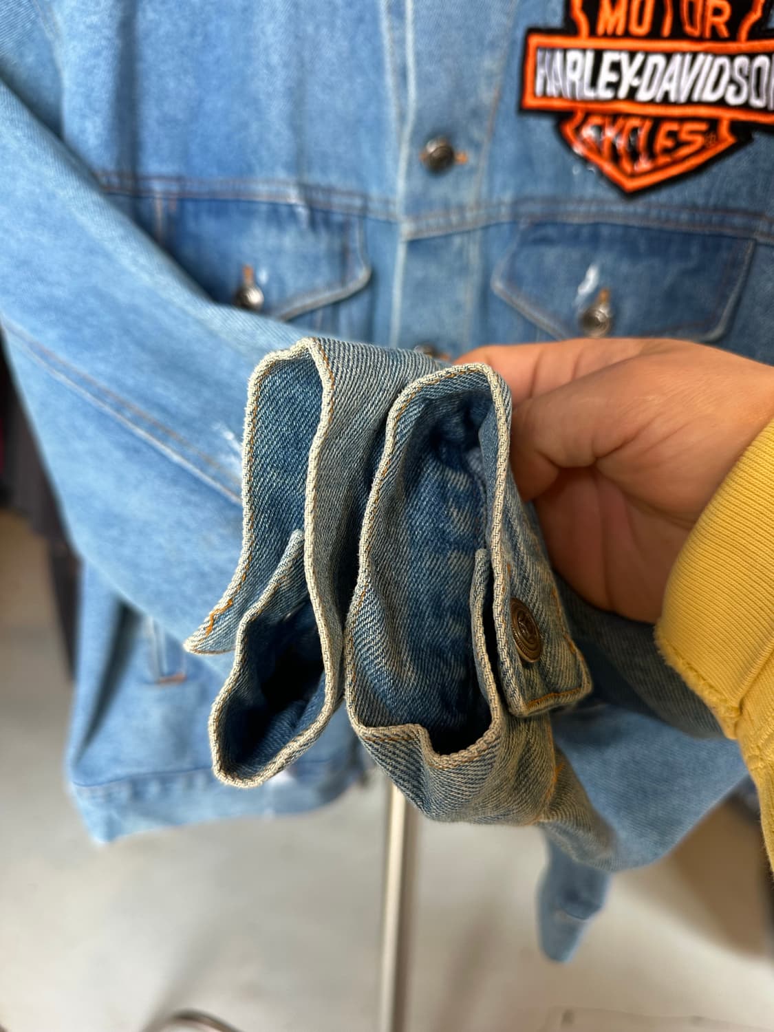 할리데이비슨 자수 데님 트러커 자켓  상품이미지6