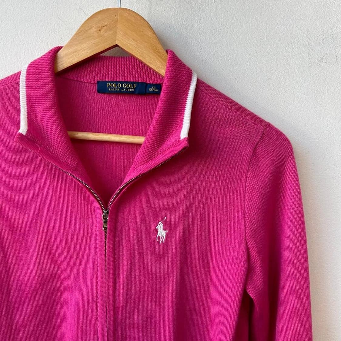 10064 - 폴로 랄프로렌 핑크 울 니트 집업 상품이미지2