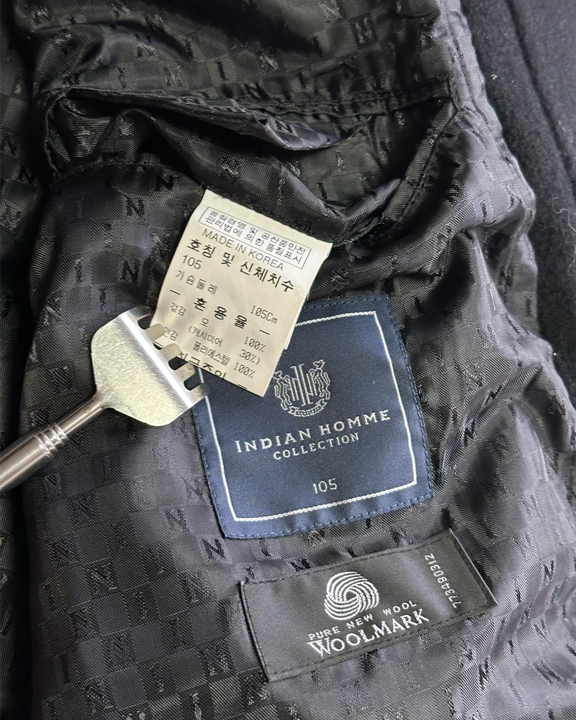 인디안 옴므 캐시미어블렌드 발마칸코트 상품이미지3