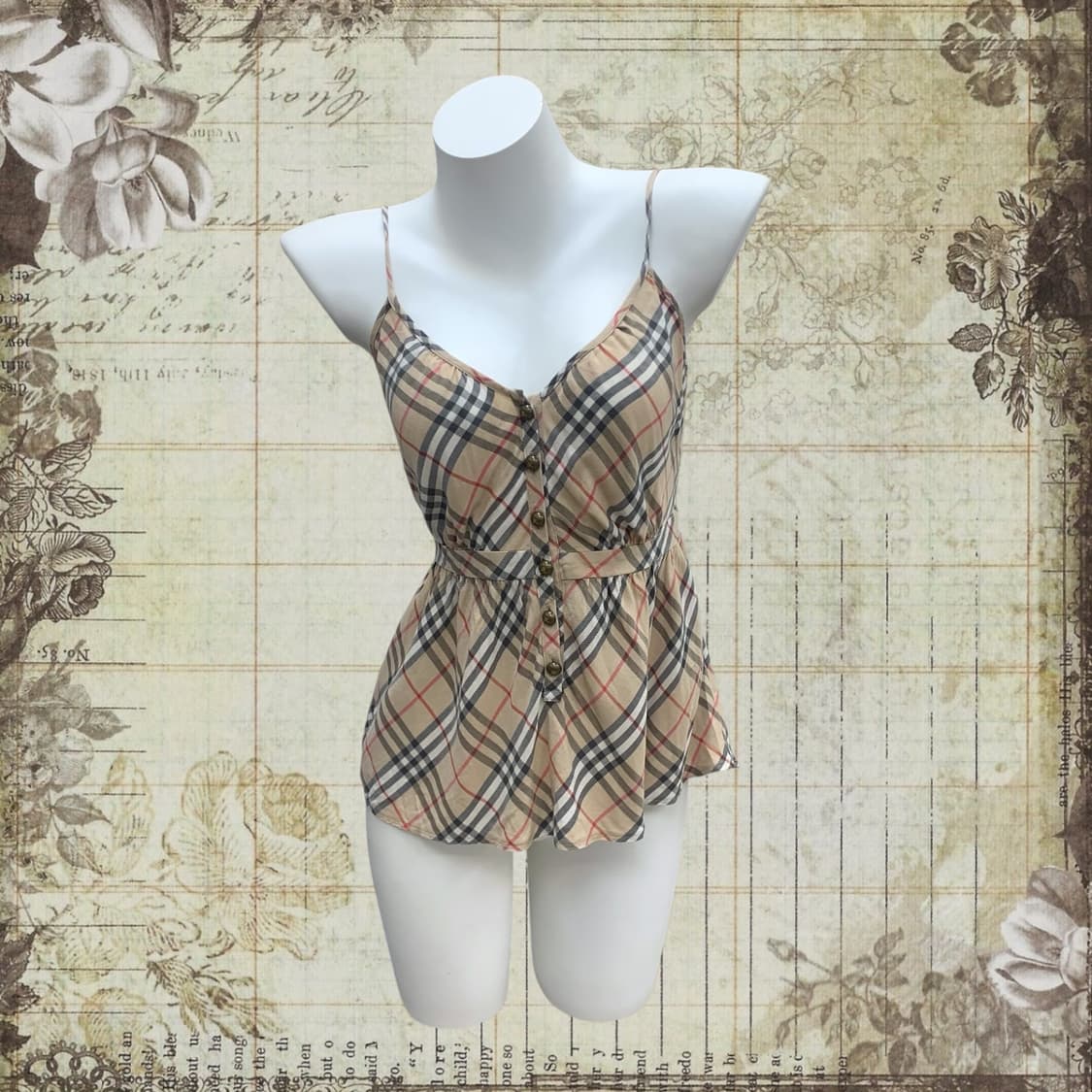 Burberry check slip top 상품이미지1