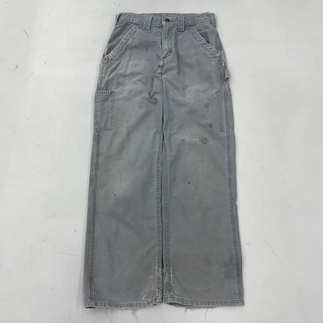 칼하트 OG 가죽패치 카펜터 페이딩 와이드 워크팬츠 상품이미지2