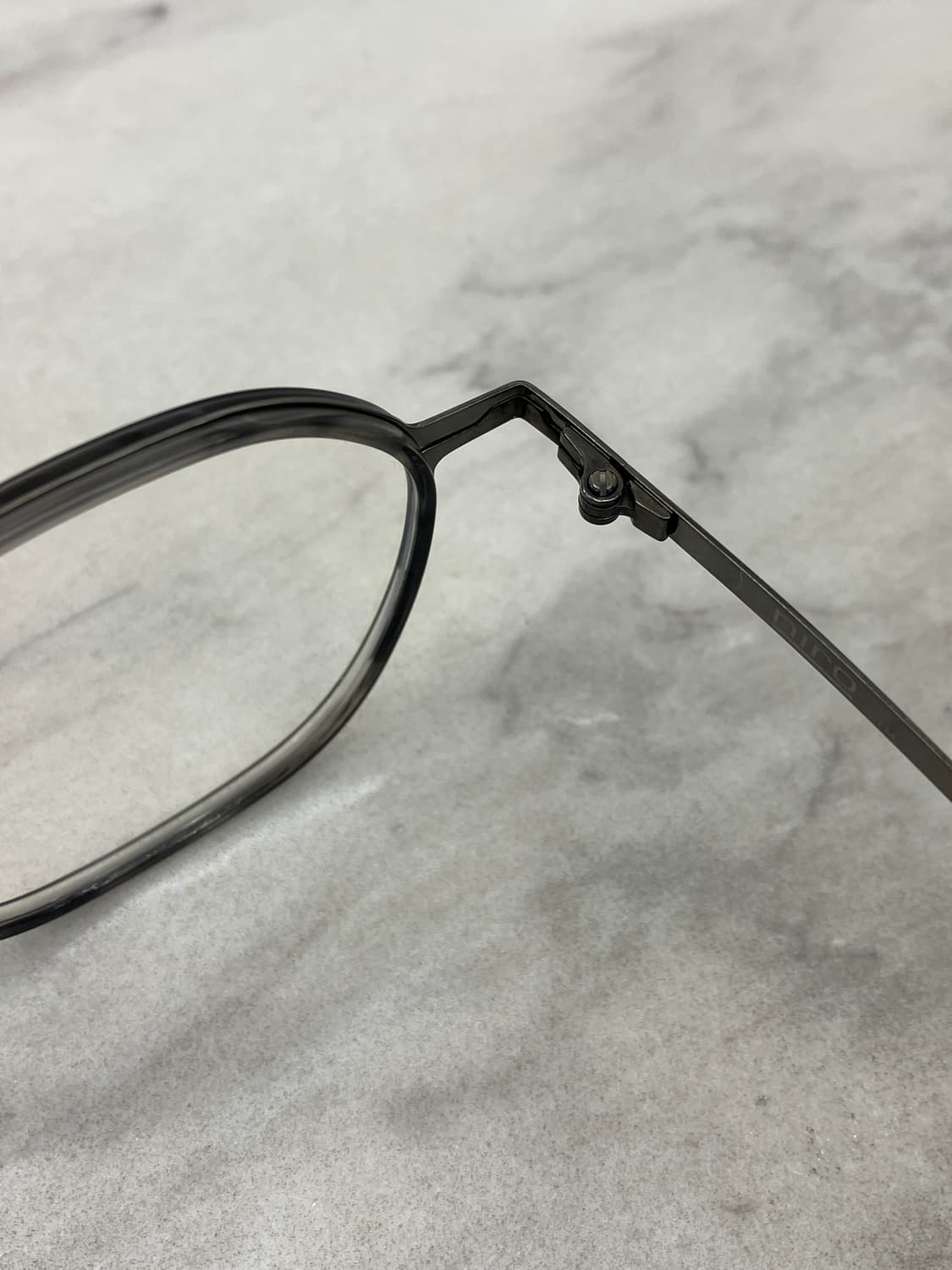 니로 NIRO 딥실버 차콜클리어 솔텍스 웰링턴 메탈테 안경 상품이미지3