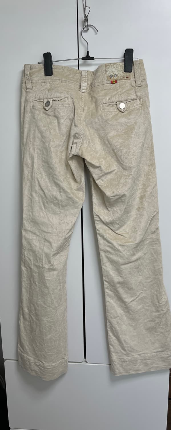 골드 아이보리 골덴 바지 상품이미지2