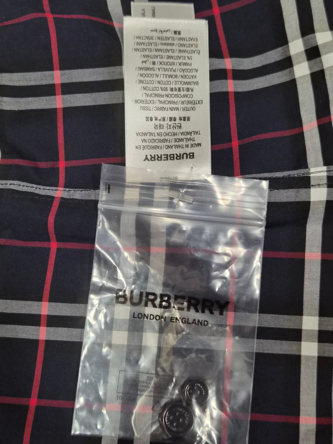 (정품) 버버리 알렉산더 체크 셔츠 XXL사이즈 명품 남자 옷 상품이미지4