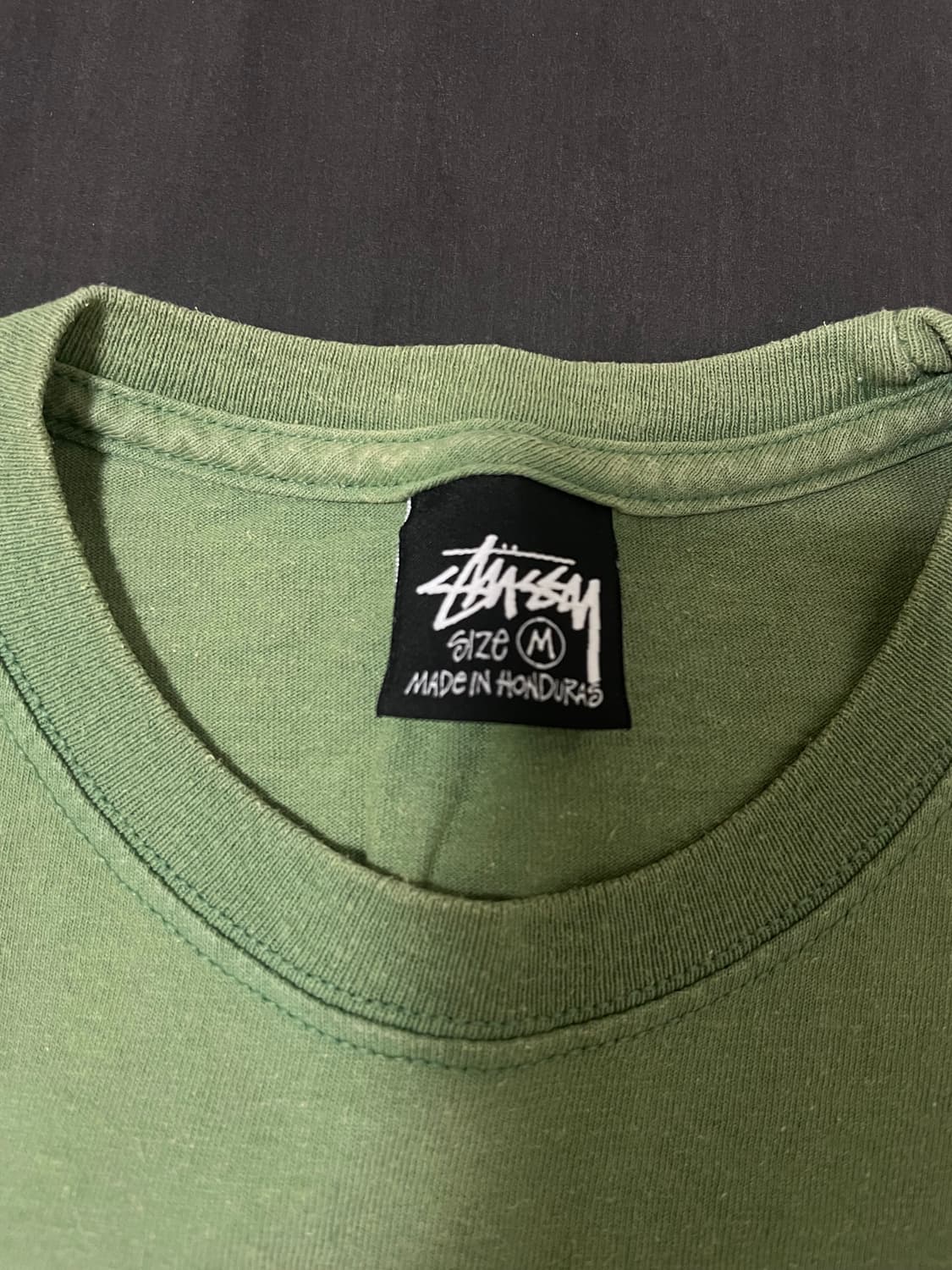 STUSSY COASTLINE TEE - GREEN M 상품이미지4