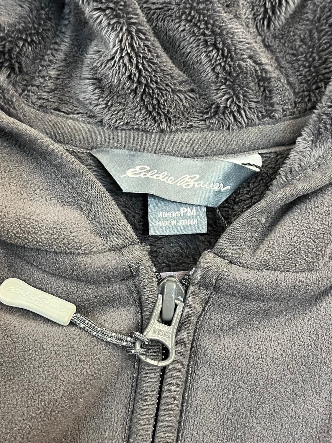 에디바우어 후드 플리스 자켓 차콜 #csz3515 상품이미지4