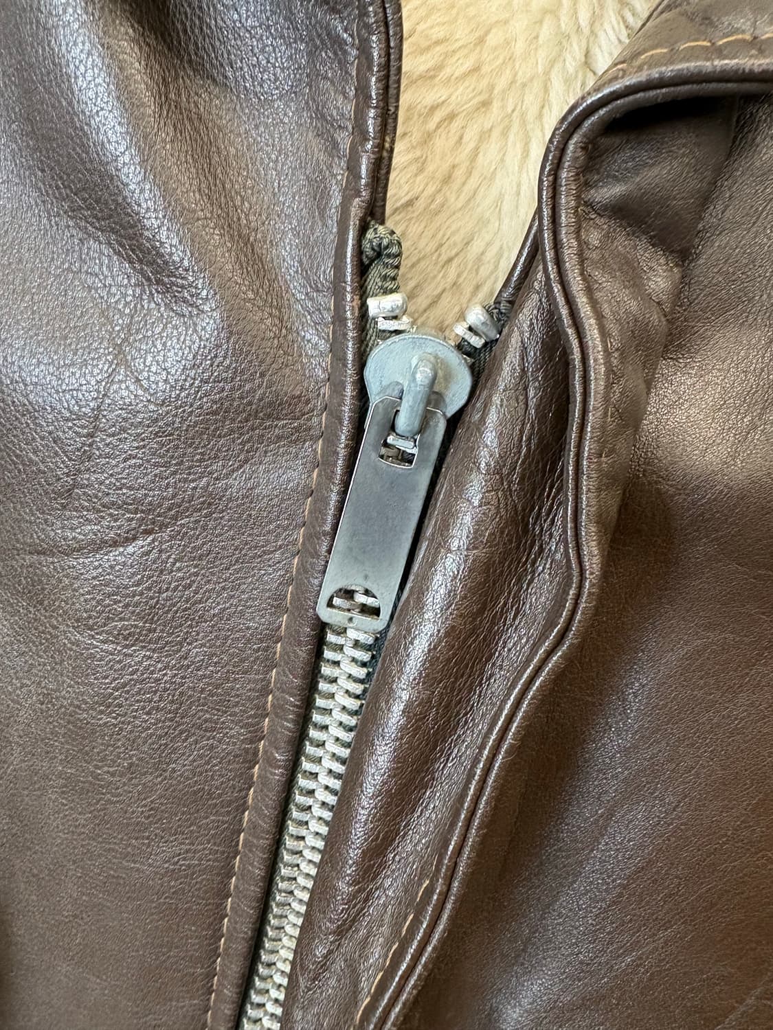 70s USA 엑셀드레더 A2 봄버 레더 자켓 상품이미지7