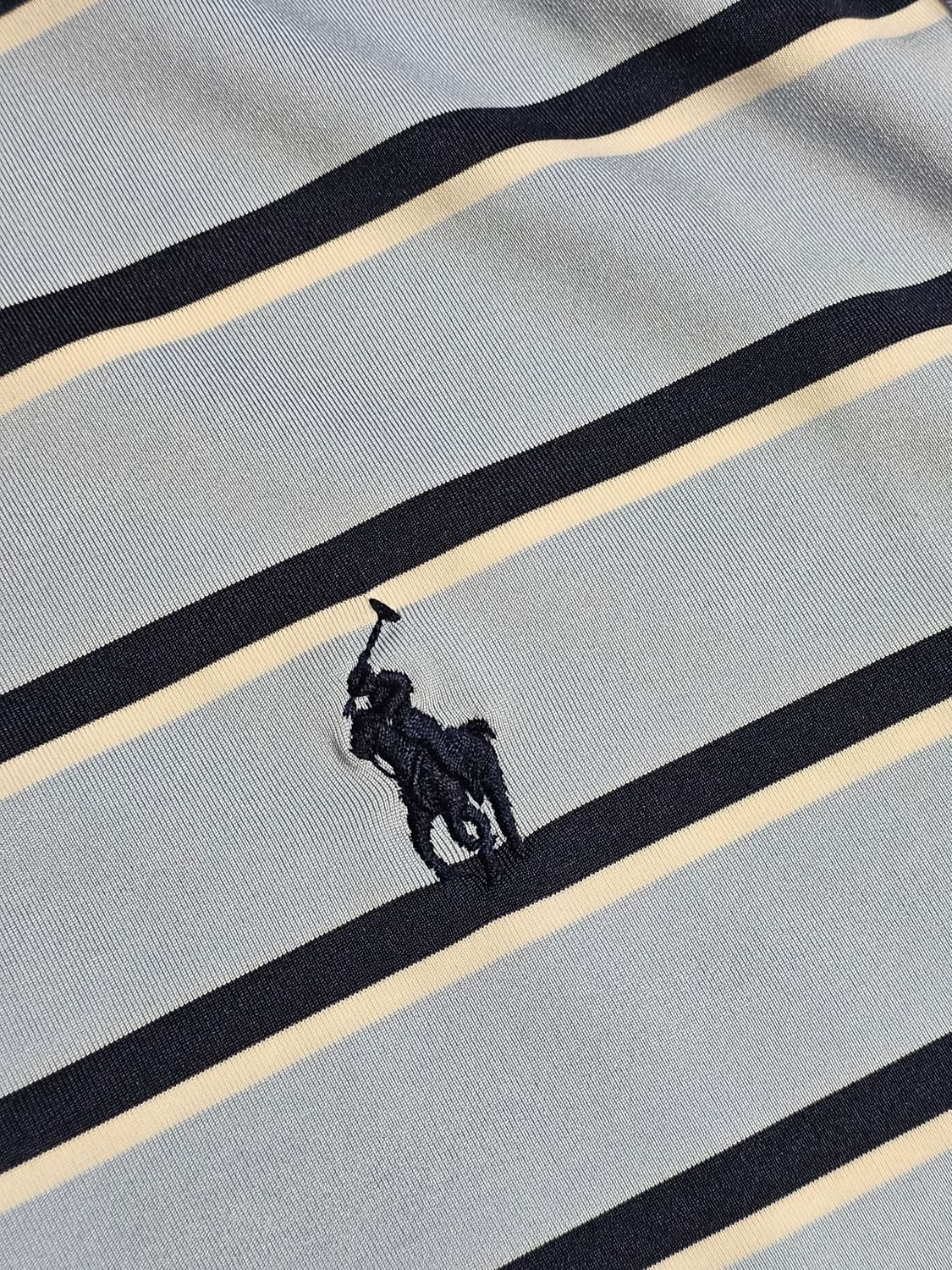 폴로 랄프로렌 스트라이프 기능성 반팔 카라티 M 상품이미지3