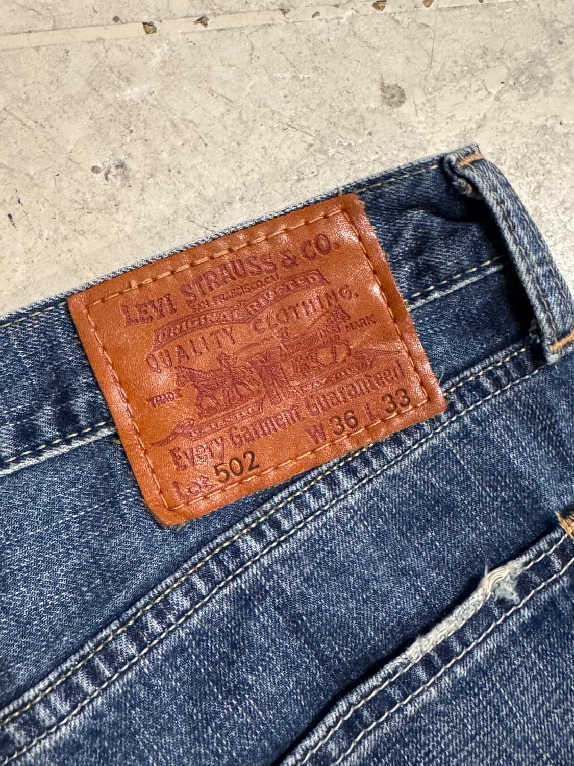 리바이스 502 다이드 워싱 데님팬츠  상품이미지7