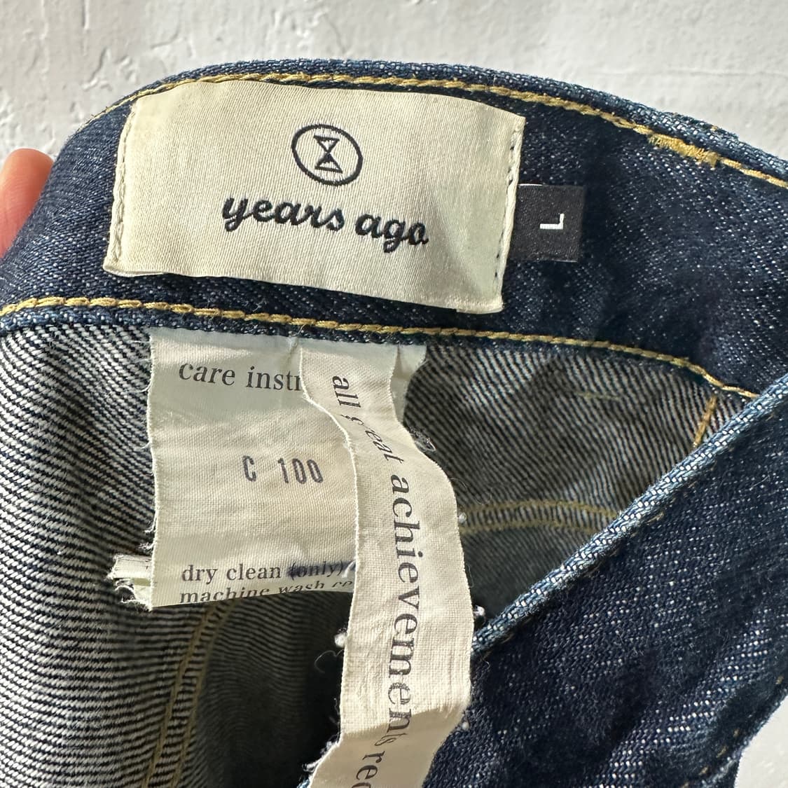 이얼즈어고 데님 청바지 L 상품이미지3
