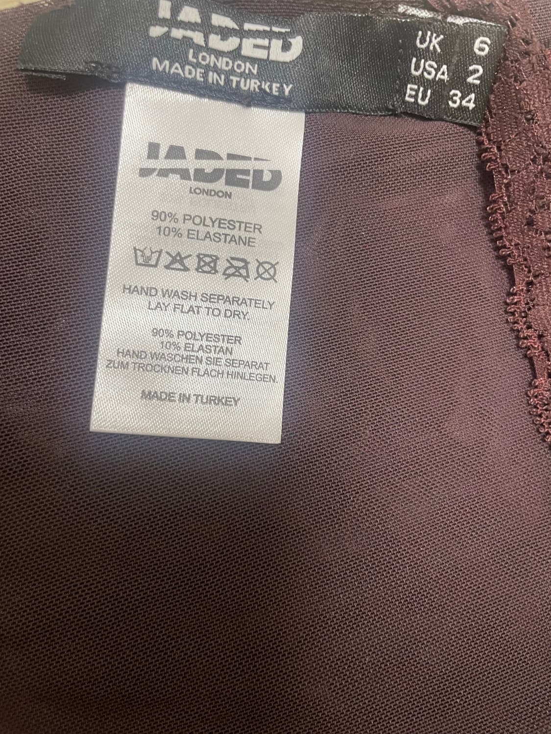 Jaded London(제이디드 런던)  Rafa 백리스 탑 UK6 상품이미지6