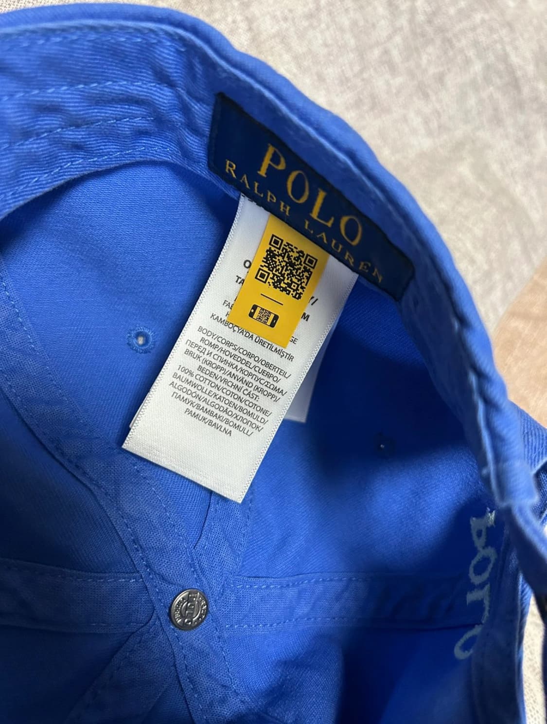 폴로랄프로렌 볼캡 블루  상품이미지2