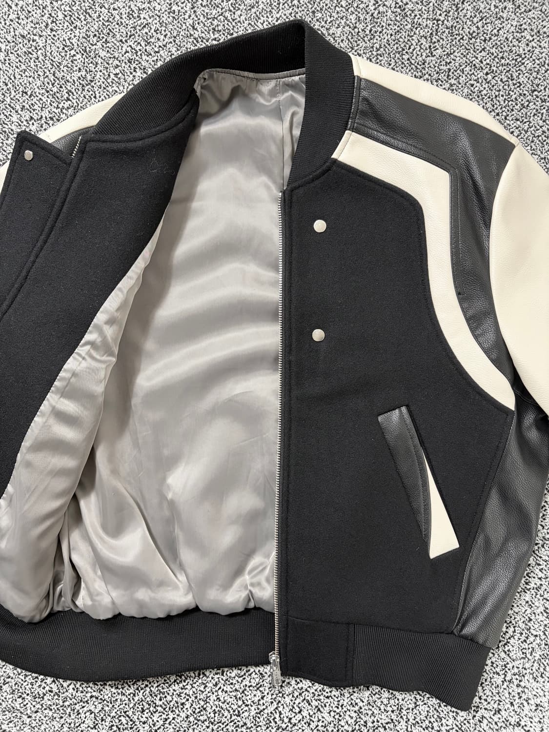 빈티지9. 옐무드 남여 서킷 레이서 가죽 바시티 자켓 (택포) 상품이미지3